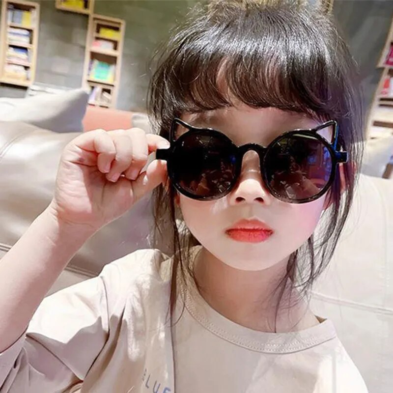 Óculos de Sol Infantil-Gatinha Vintage