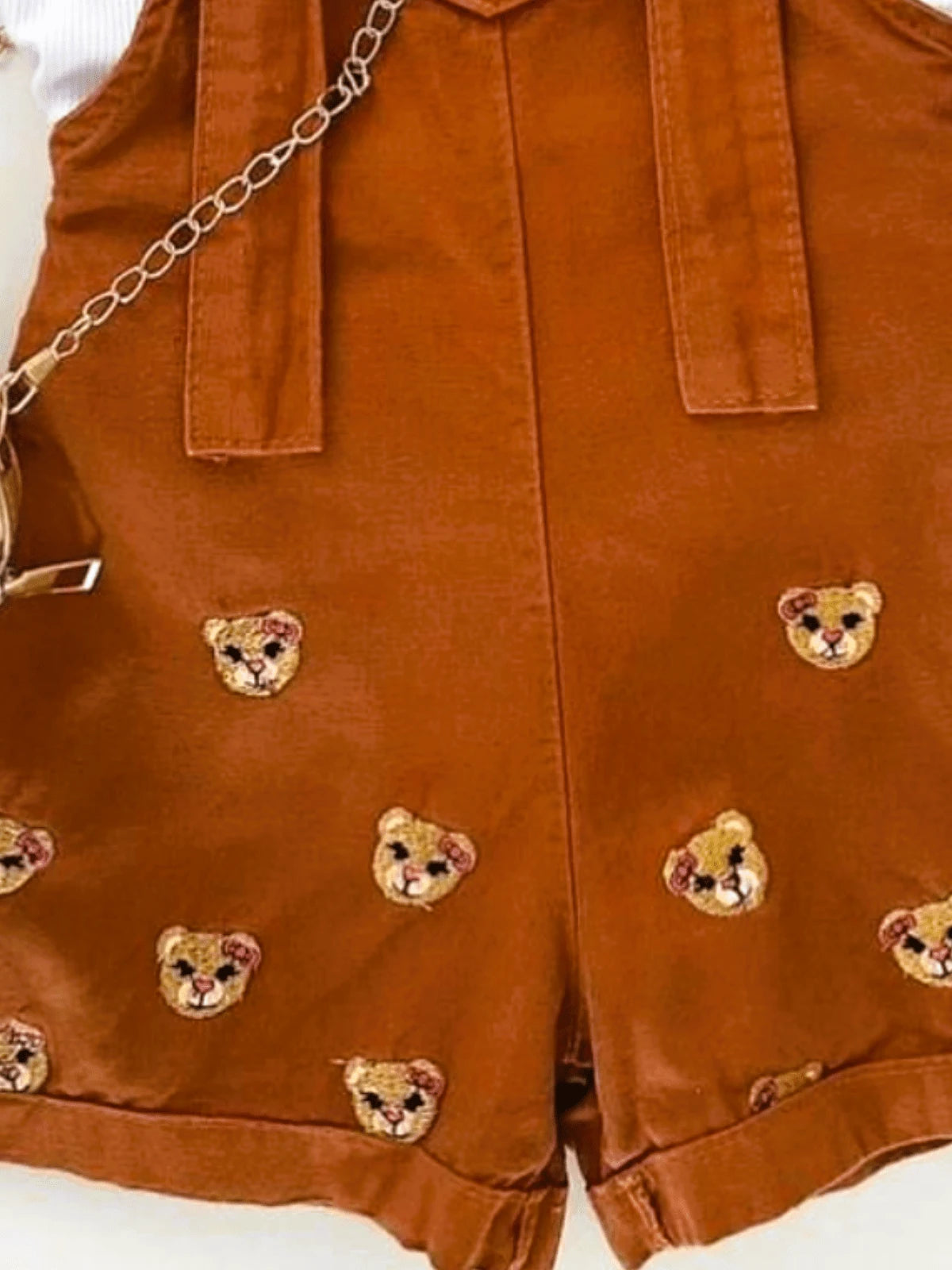 Vendedor IndicadoJardineira infantil menina ursinho ou florzinha com blusa manga curta verão dia das crianças Borboletinhas Kids