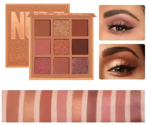 Paleta de Sombras 9 Cores - Langmanni